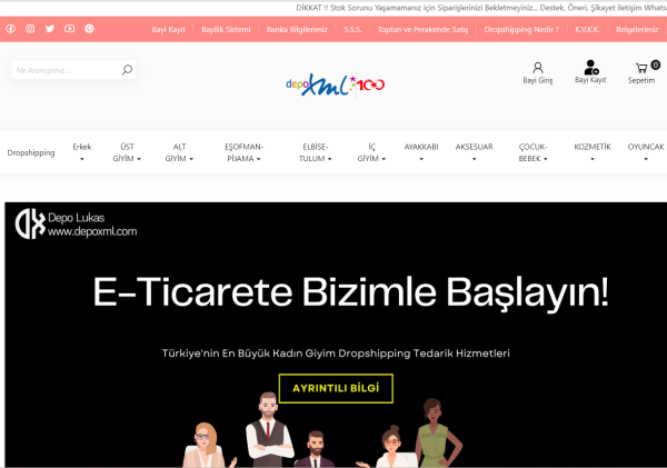 Wordpress Depoxml.com XML Entegrasyonu Eklentisi Woocommerce Toplu Ürün Yükleme