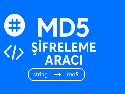 MD5 ŞİFRELEME ARACI ONLİNE