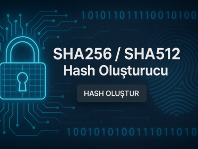 Online SHA256/SHA512 Hash Oluşturucu
