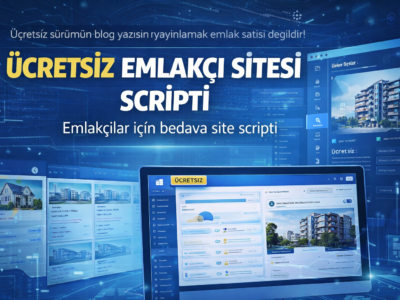 ÜCRETSİZ Emlakçı Sitesi Scripti Website Yazılımı PHP Laravel