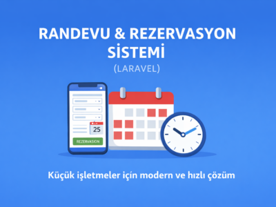 ÜCRETSİZ Rezervasyon, Randevu Scripti, PHP – Laravel Rezervasyon Sitesi Kur